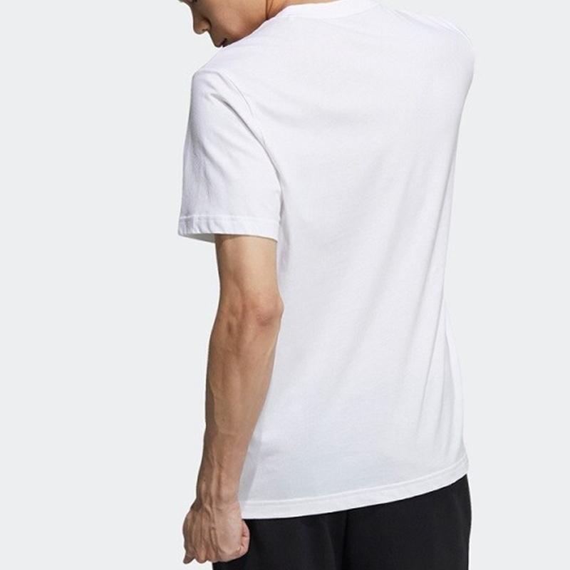 adidas Мужская тренировочная футболка с логотипом Neo CE и круглым вырезом, белая GP4885