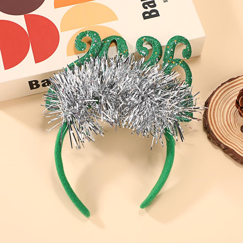 New Headband Kids Adult Glitter Hair Accessories Funny Glasses Po Props Christmas Decoration New Gifts