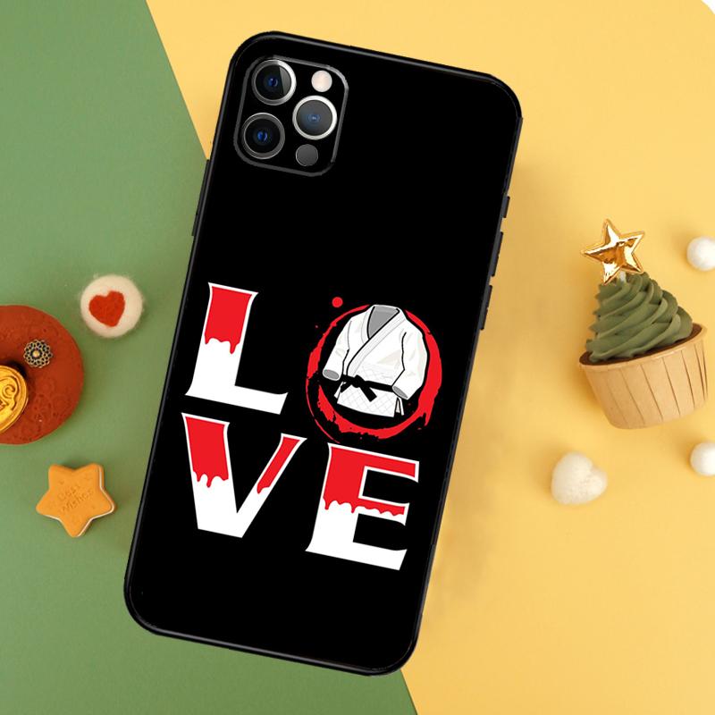 Чехол для iPhone 13 12 Mini 11 14 16 15 Pro Max 7 8 Plus X XR XS Max с изображением Дзюдо Тхэквондо Каратэ Задняя крышка