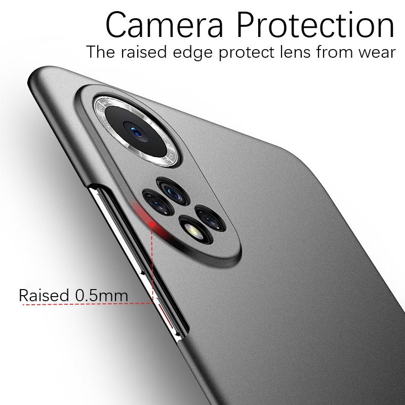 Ультратонкий жесткий чехол-накладка из ПК для Huawei P50 P40 P30 P20 Lite Nova 10 9 8 7 SE Pro, матовый однотонный чехол для телефона