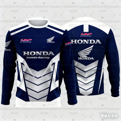 AAAKD1 Honda 26 Новая Летняя Базовая Рубашка Летняя Мода Удобная Модная Велосипедная Быстросохнущая Футболка с Длинным Рукавом