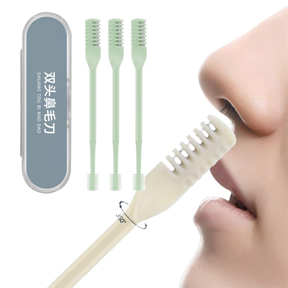 Cleaning Washable with Box Manual Nose Trimmer Nose Hair Trimmer Hair Removal Tool Shaving Razor