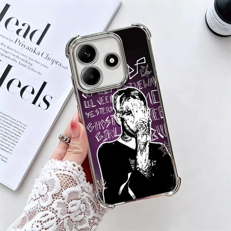 Чехол для телефона Lil Peep Hellboy Love с покрытием для Xiaomi Redmi Note 14 15 Pro Plus 13 12 11 11S 11T 10 9S 9 5G, противоударный с подушкой безопасности