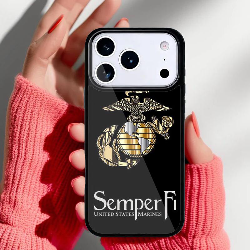 USMC Marine Corps Phone Case for iPhone 17 Air 16e 15 14 13 Pro Max Back Cover for 12 11 Pro Coque
