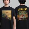 Gorillaz The Mountain Обложка Альбома Двусторонняя Футболка S - 4XL Новинки Весна/Лето Обычный крой Повседневная Мужская Женская