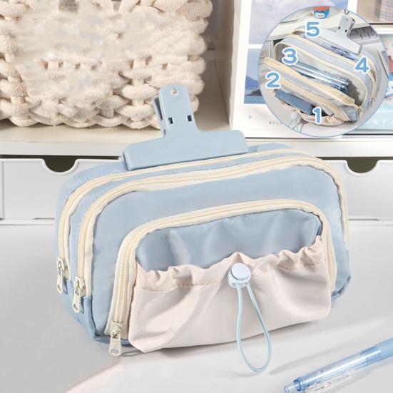 Большая вместительная сумка для ручек, портативная многофункциональная сумка на молнии для мальчиков и девочек, школьный карандаш, чехол для канцелярских принадлежностей, школьные принадлежности