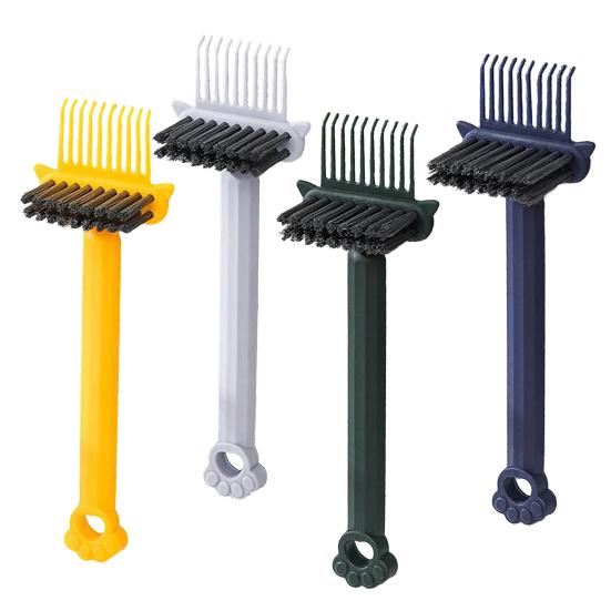 1/2/3/4 шт. Очиститель для волос с ручкой в виде кошачьей лапки Двусторонняя массажная расческа с воздушной подушкой Инструмент для чистки Портативный для дома, путешествий, салона Инструмент для удаления волос с расчески