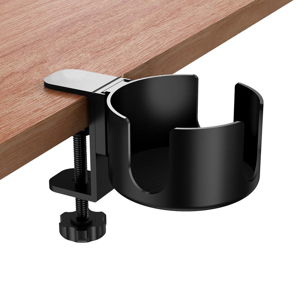 Desk Side Drinking Cup Holder Clip Adjustable Drink Mount Water Bottle Stand Clip On Table Anti-Spill Cup Holder