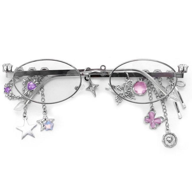 Модные бриллиантовые очки с маленькой оправой, эллиптические, женские, металлические, блокирующие синий свет, японские ретро очки Y2K