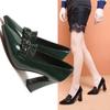 Patent Leather Single Shoe Women's Pumps 2024 Spring/Autumn New Fashion Pointed Leather Shoes High Heels Women Shoes Slip-On