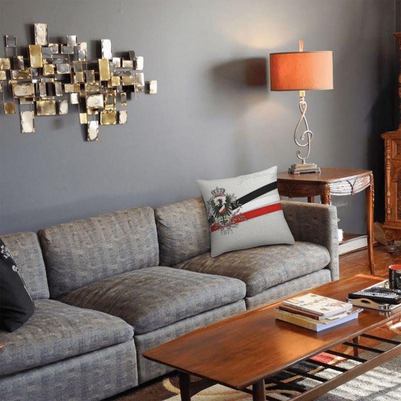 Орел Германской империи 1871 года с цветами флага Современные декоративные наволочки для диванных подушек Decoracion Salon Чехол Эмблема Национальный флаг Диванная подушка