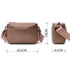 Small Bag with One Compartment for Stylish Women Made of Genuine Leather Vintage 22604 Beige