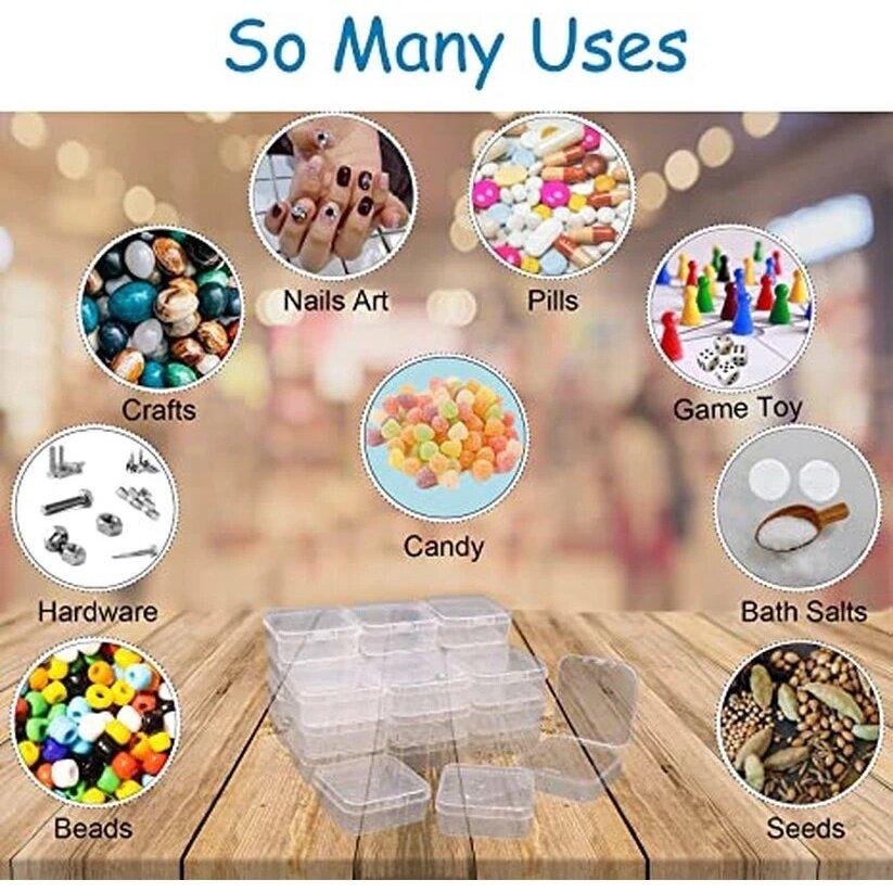 10 шт./20 шт. мини-пластмассовые ювелирные изделия, таблетки, монетница, чехол для хранения, органайзеры