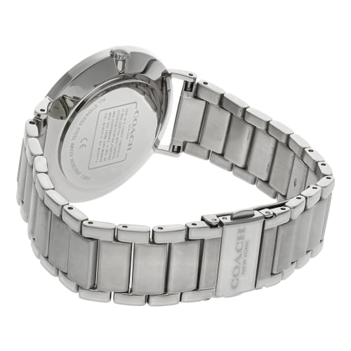 Coach Charles Navy Dial Stainless Steel Quartz 41mm Watch 14602429 Men's Silver