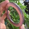 Natural Chalcedony Agate Purple Bracelet Fashionable Charm Emerald Bangle Women's Gift