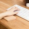 Деревянная подставка для запястий клавиатуры Ореховый коврик для мыши Сплошной коврик для мыши Поддержка запястья Противоскользящая основа для домашнего офиса Подставка для запястий