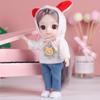 16cm Doll Blue Brown Big Eyes 13 Movable Jointed BJD Dolls Toys Mini Lovely Doll Dress Up Play House Toy For Girls Gift