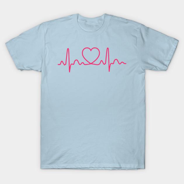 For Women Heartbeat Doctor Nurse Medical Tshirt T Shirt 90S Korean Style Tee 100% Cotton Picture Custom Round Collar