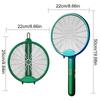 Fly Swatter 2-in-1 Mosquito Racket Insect Killer USB Charging Protective Net Household Supplies for Home Bedroom Living Room