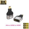 8K HDMI-Compatible Side Bend 90 Degree Adapter 90 Degree Right Angle 270 Degree Adapter HDMI Male To Female Expansion Connector