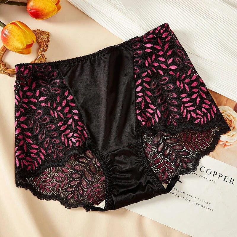 Сексуальные женские трусики с высокой талией, кружевные большие размеры, хлопковые нижние женские трусы, удобное дышащее качественное нижнее белье, женское