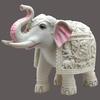 White Elephant Showpiece Big Size Marble Resin Aesthetic Statue Decorative Item for Home, 8 Inch Elephant Decor for Home