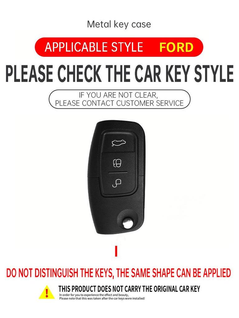 Key Fob Shell Buckle for Ford Classic Focus/Fiesta '09-'13, '16, '18 Old Models