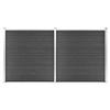 VidaXL Fence Panel Set Garden Barrier Fence Wall Balcony Edging Patio Terrace Backyard 3070429