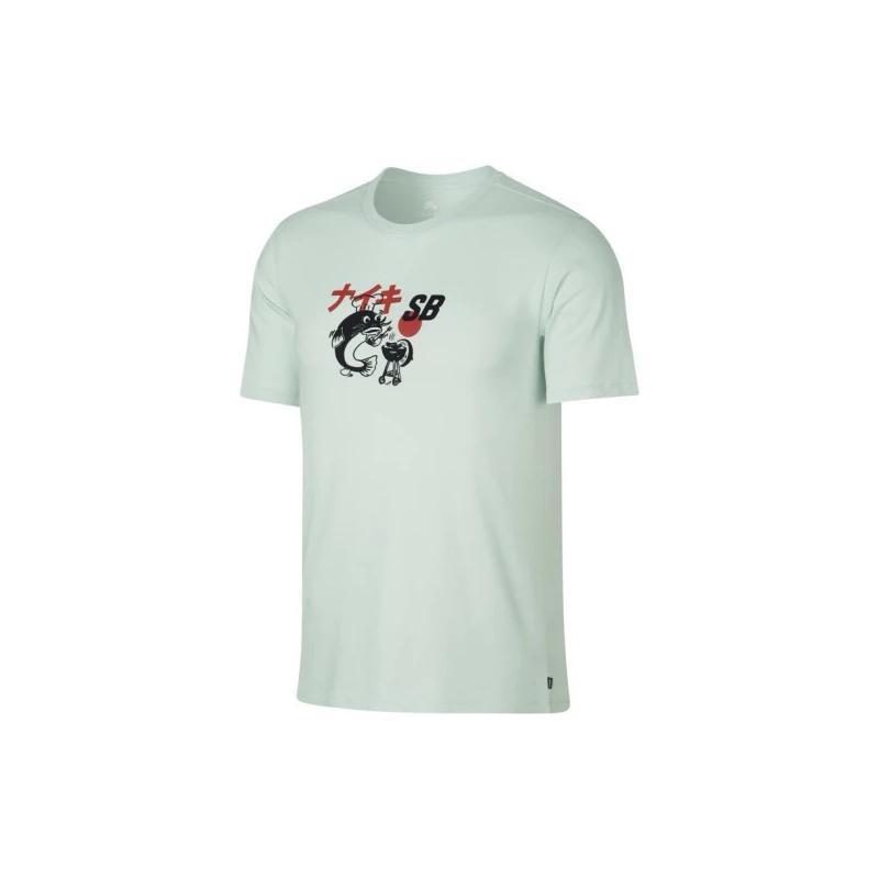 Nike Футболки Мужские Зеленые С Круглым Вырезом Умеренный Прямой Крой 912185-006