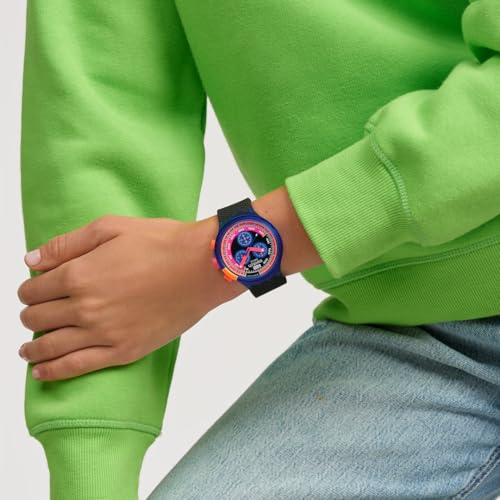 Наручные часы Swatch NEON PARTY TO THE MAX SB06N102, Черные