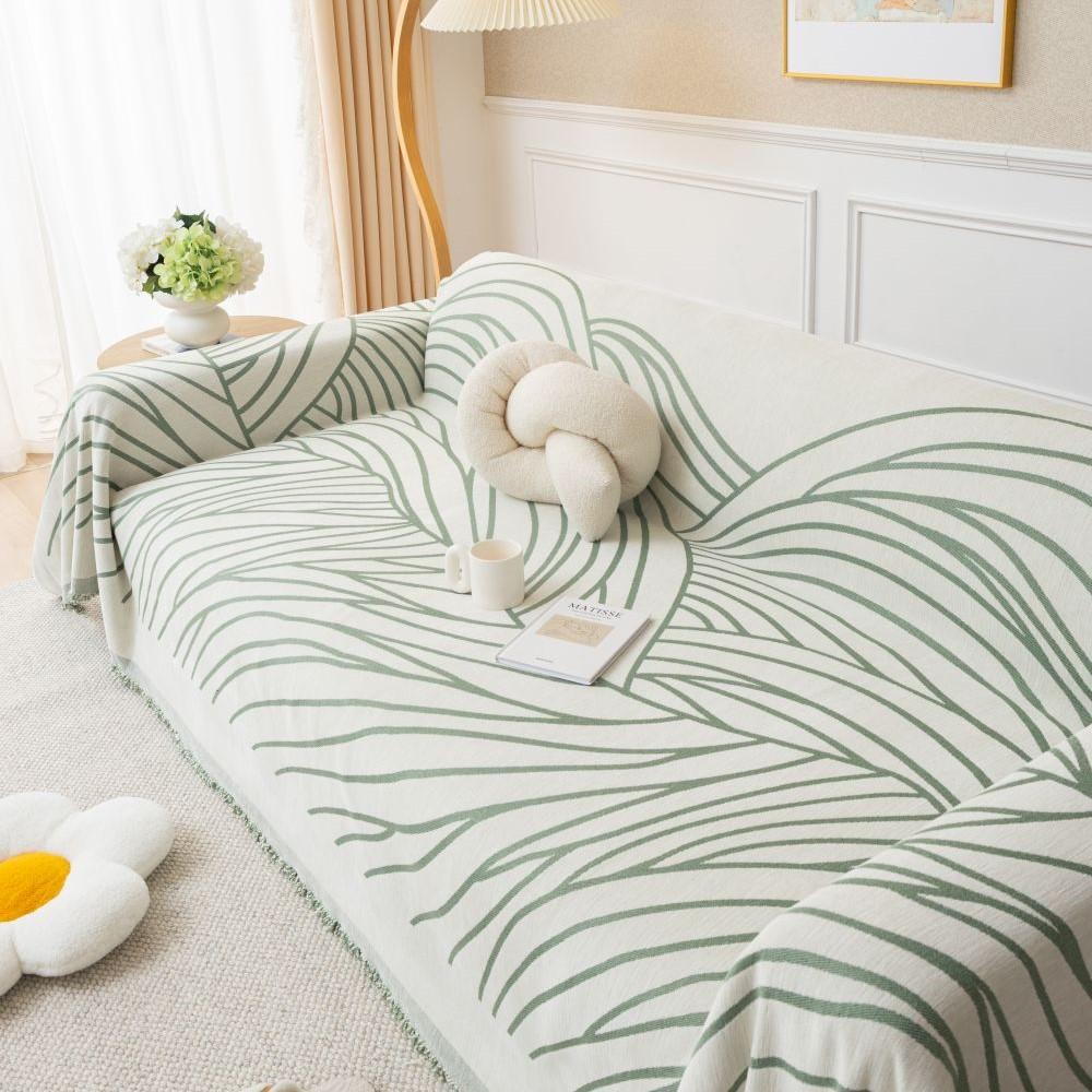 Чехол для дивана с волнистой линией, полотенце, пружинный новый диван, подушка, ленивый, цельный, из четырех сезонов, универсальный шерстяной шенилл, одеяло, ковер