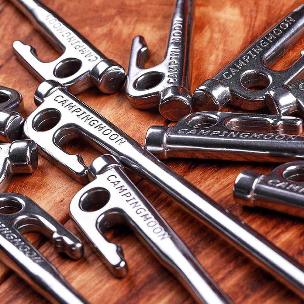 Сверхмощные стальные колышки для палатки с крючком и отверстием для навеса для походной палатки на открытом воздухе