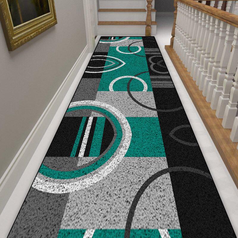 Геометрический скандинавский длинный ковер для коридора, противоскользящий, коврики для прихожей, украшение дома, прихожая, входной коврик, моющийся ковер-дорожка
