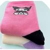 Sanrio Children's Kuromi Medium Socks SAN-04 5-Piece Set, a Popular Character In Korea