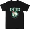 Черная футболка Philcos с контурным логотипом Boston Celtics NBA