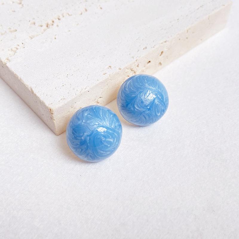 Новые красные серьги Chelizi, эмалированные масляные серьги для женщин, бесцветные круглые серьги с шариками Advanced Sense