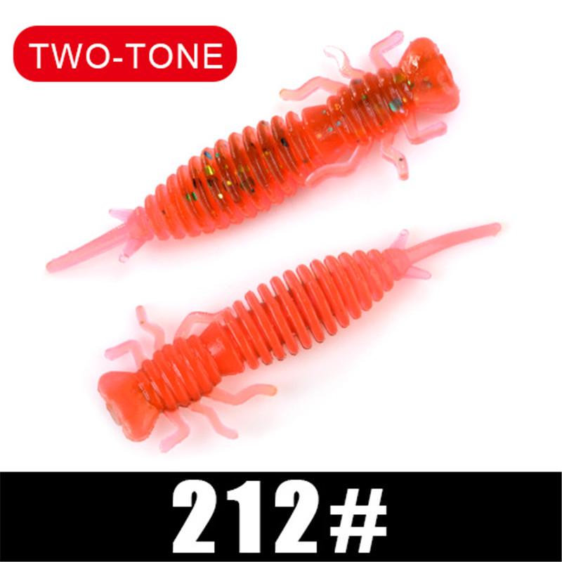 Мягкие приманки FISH KING Larva, 50 мм, 76 мм, 89 мм, искусственная приманка, рыболовная червь, силиконовая приманка для окуня, щуки, приманка для отсадки карпа, пластиковые приманки