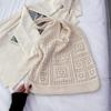 Hollow Knitting Shoulder Bag Woven Shopping Handbag Vintage Beach Tote Bag  Outdoor/Travel