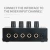 4 Channels Mini o Stereo Headphone Amplifier HA400 Ultra-Compact Audio Amplifier With Power Adapter EU US Plug Adapter