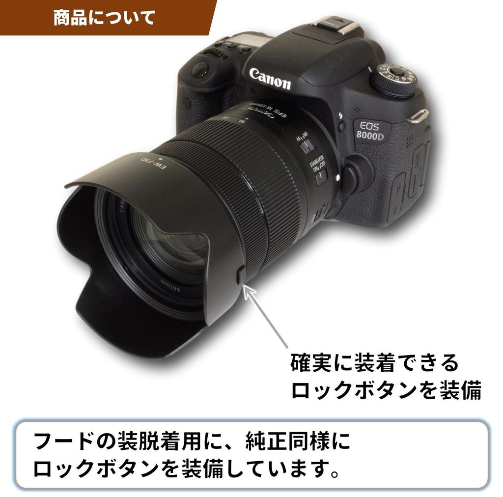 Lens Hood with Canon RF IS STM Lens and Other Japanese F-Foto EW-73D (Compatible 24-105mm F4-7.1 Lenses, Manufacturer) C-EW73D