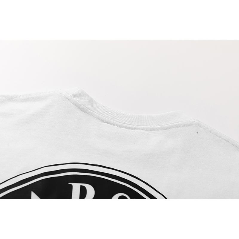 741 Trapstar London 2025 Лето Новая Высококачественная Хлопковая Круглая Горловина Свободная Футболка Большого Размера Для Мужчин и Женщин Парная Футболка