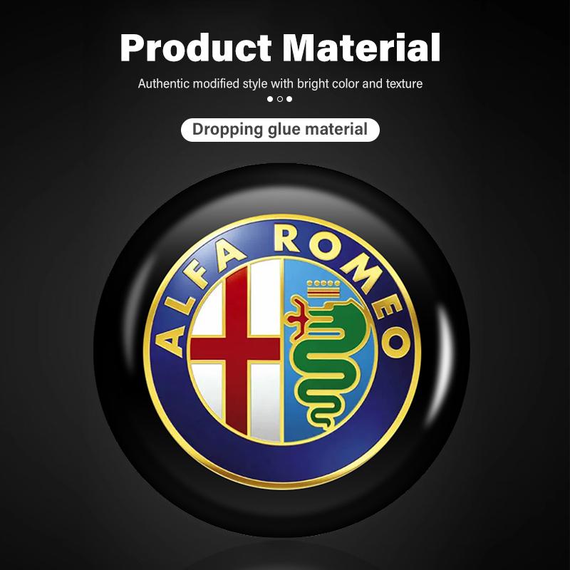 2026 Hot Alfa Romeo For Alfa Romeo 15mm Car Remote Key Stickers Car Door Badge Emblem Car Accessories 159 Giulietta 156 147 Giul