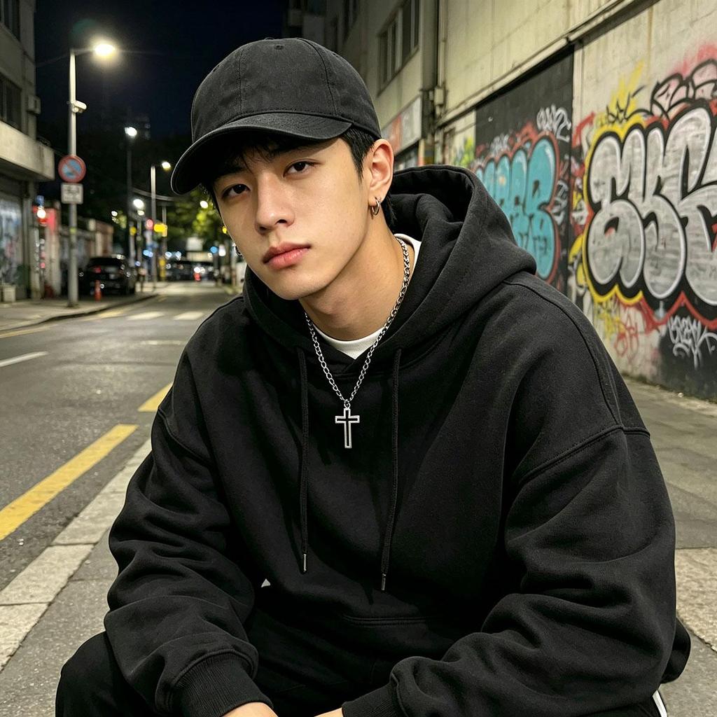 Cross Necklace Men and Women New Small Hip Hop Pendant Personality Student Daily Wear Sweater Accessories Sweater Chain