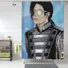Майкл Джексон Музыканты Певцы Танцоры Шторка для душа Ванная комната Полиэстер Водонепроницаемые Занавески для ванны с крючками