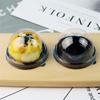 50Pcs Squre Round Plastic Moon Cake Box Packaging Egg-Yolk Puff Container Transparent Mooncake Boxes Baking Packing