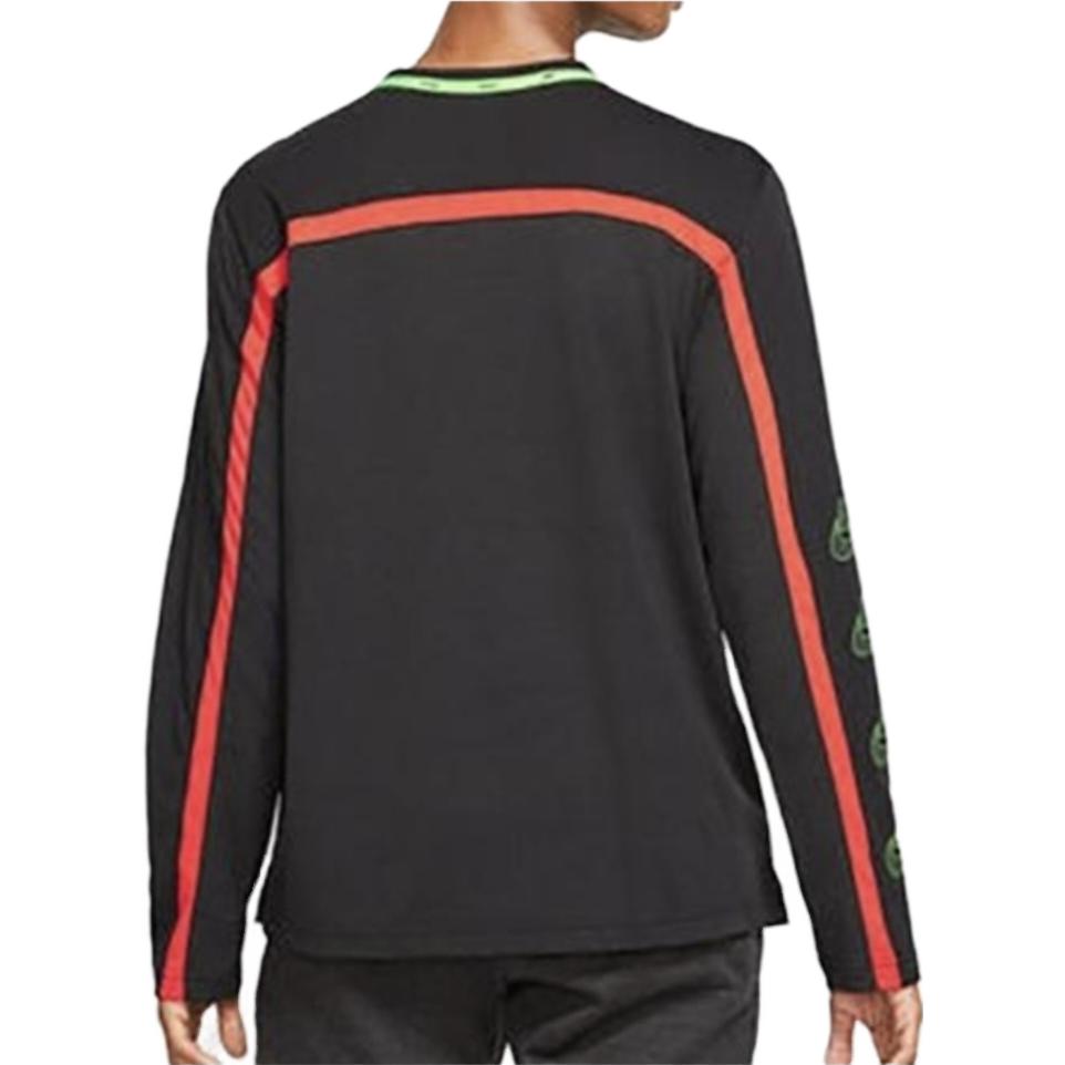 Nike Футболка с логотипом и длинным рукавом, черная, с круглым вырезом, мужская, BV4539-010