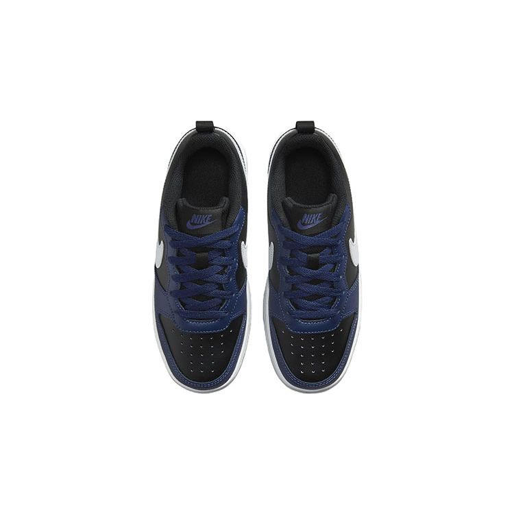 Nike Court Borough Low 2 GS Midnight Navy Black Kids Sneakers Blue Dark-Purple-Dust White BQ5448-404