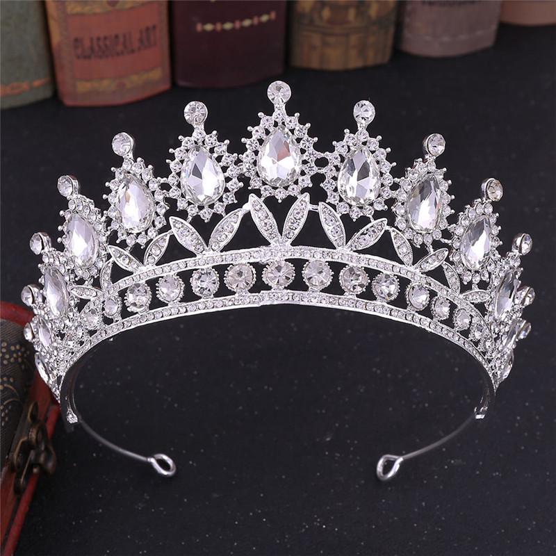 Повязка на голову со стразами, тиара, корона, повязка на голову, свадебные украшения, аксессуары для волос принцессы