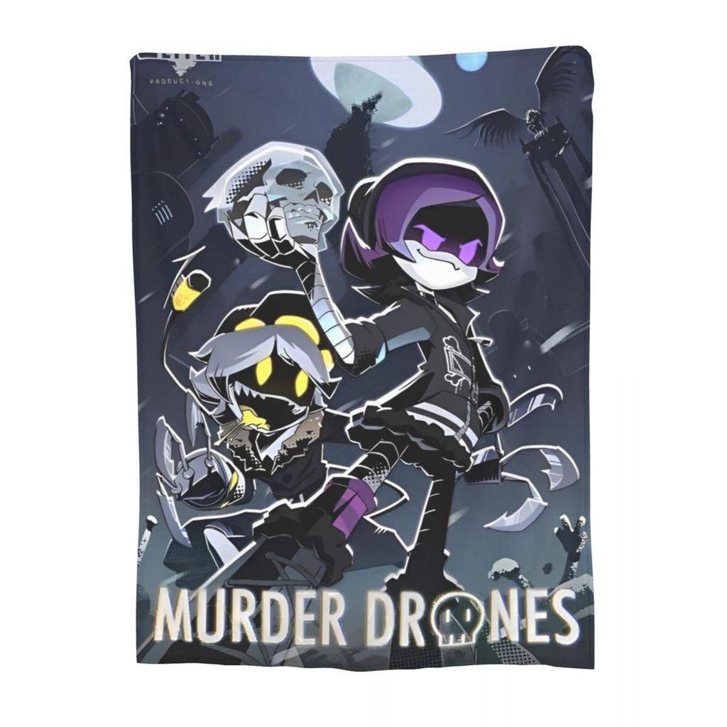 Murder Drones Uzi Doorman Knitted Blanket Coral Fleece Plush Tv Series Soft Throw Blankets for Outdoor Travel Bedroom Quilt