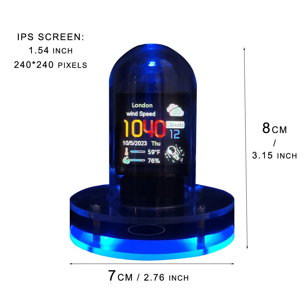 Трекер цен на биткоины. Будильник на ламповых индикаторах Nixie с цветной RGB-подсветкой и метеостанцией WIFI. Альбом своими руками и GIF-анимация